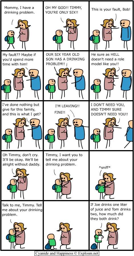 Drinking problems.