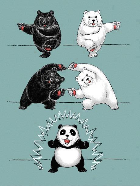 How panda's were invented.