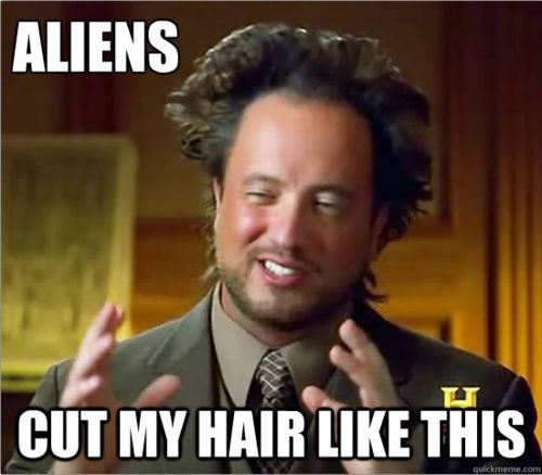 Blame it on the aliens...