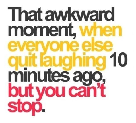 That awkward moment...