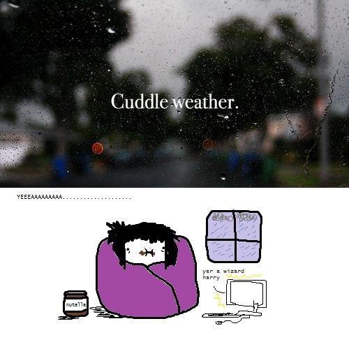 Yeeeeaaahhhh.... Cuddle weather...
