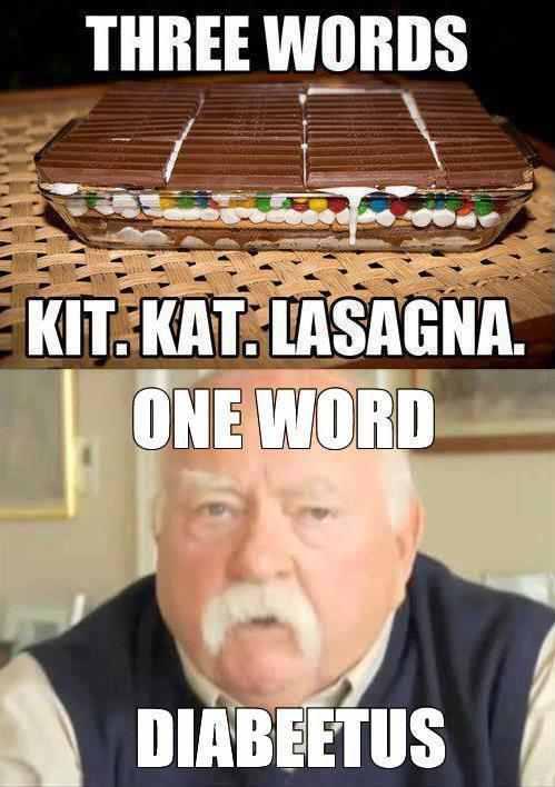 Kit Kat lasagna.