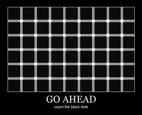Go ahead, count the black dots.
