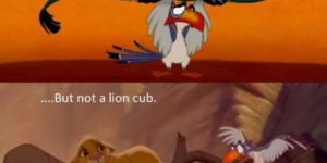 Lousy Zazu.