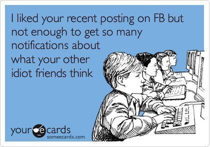 I liked your recent posting on Facebook...