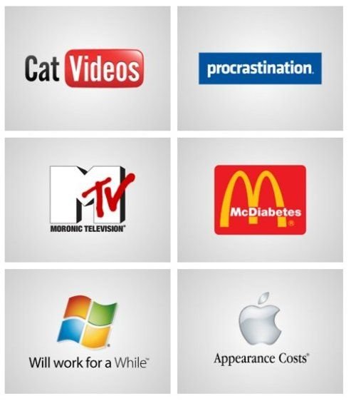 Realistic logos.