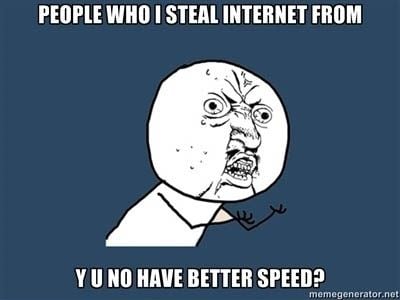 People who I steal internet from...