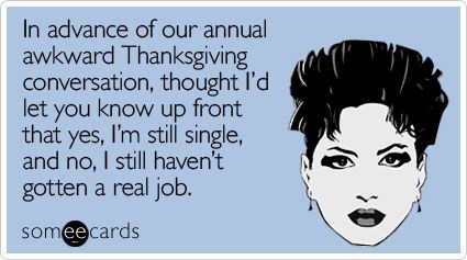 In advance of our annual awkward Thanksgiving conversation...