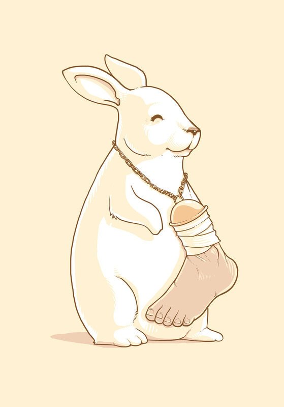 Lucky rabbit's foot.