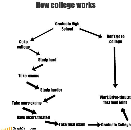 How college works.
