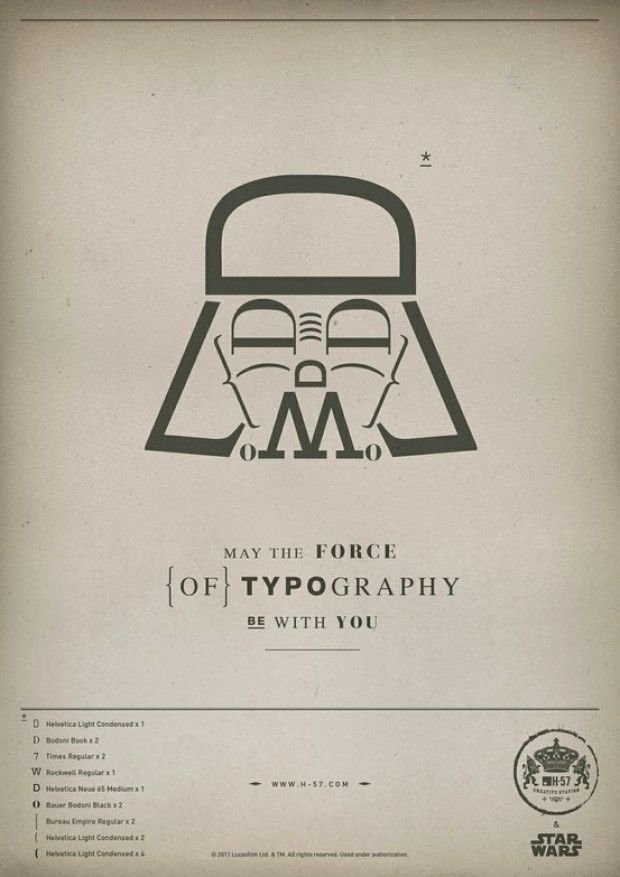 May the force of typography be with you.