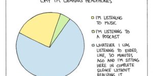 Why I’m wearing headphones.