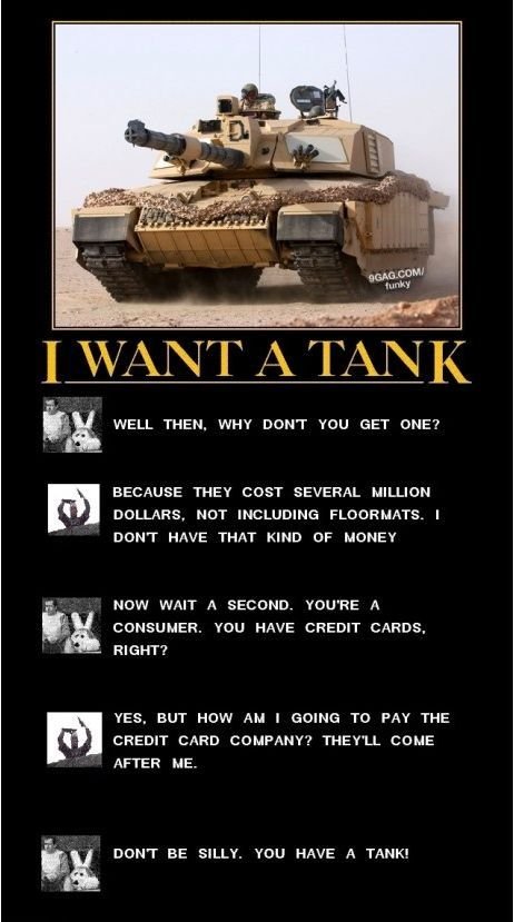 How to get a tank.