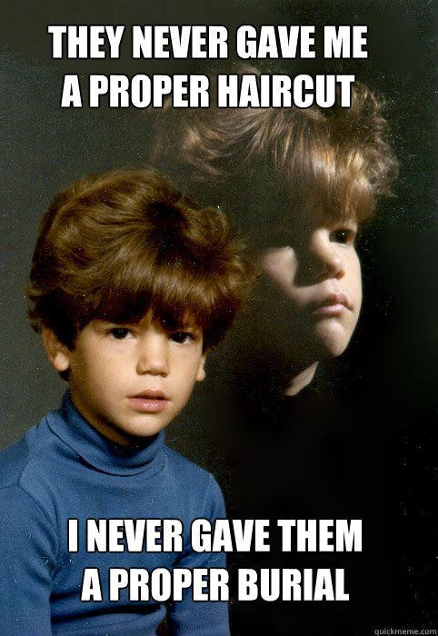 Get this kid a haircut.