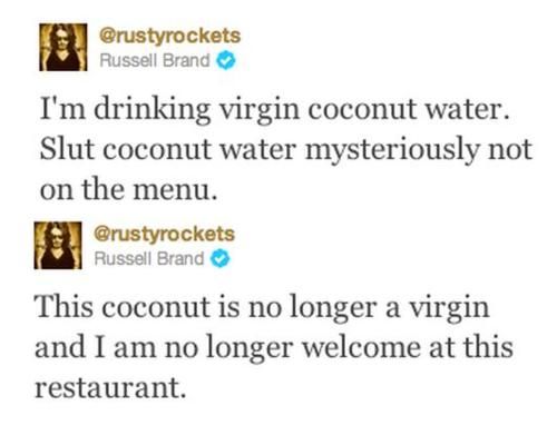 Virgin coconut water.