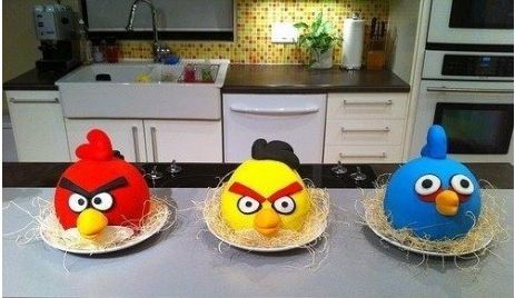 Angry cakes.