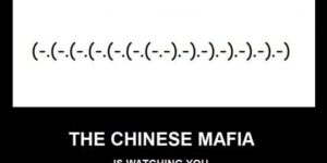 Chinese mafia emoticon.