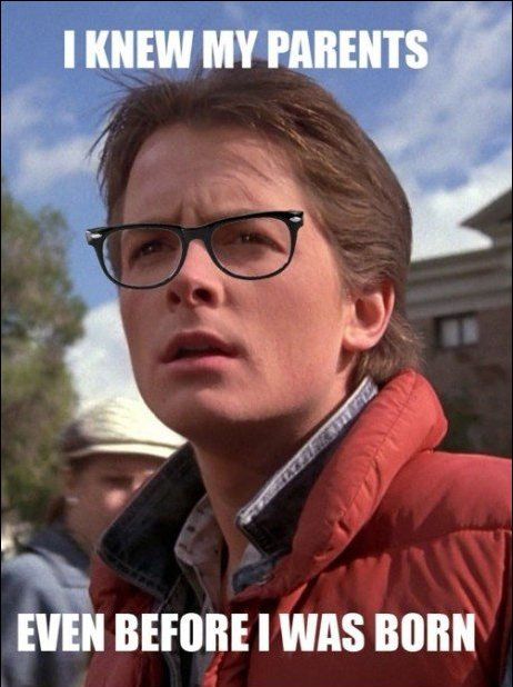 Hipster Marty McFly.