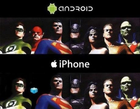 Android vs. iPhone.