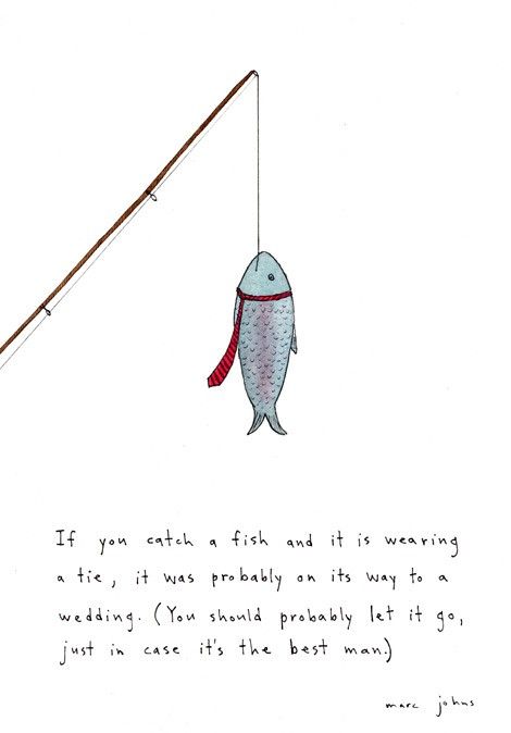 Fishing etiquette.