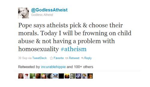 Atheists pick and choose their morals.