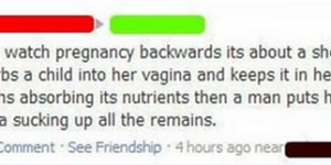 If you watch pregnancy backwards…