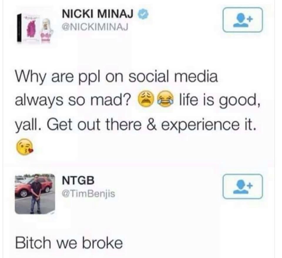 Nicki doesn't understand us