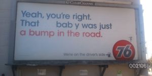 How to troll a billboard.