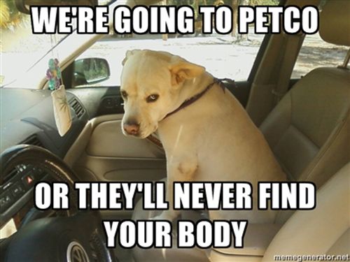 We're going to Petco.