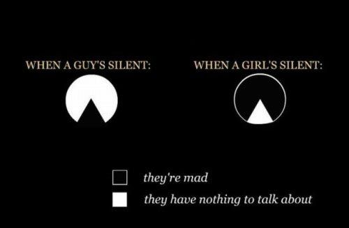 Guys vs. girls.