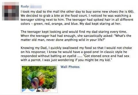 I had sex with a parrot once.