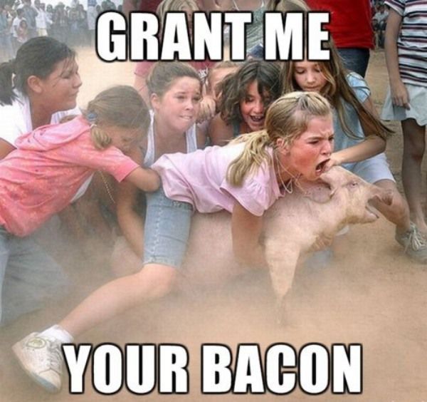 Grant me your bacon!