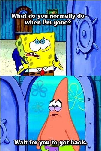 Sad Patrick is sad.