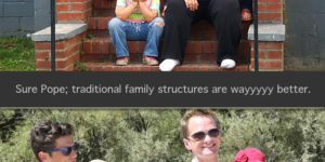Don’t argue with traditional family structure…