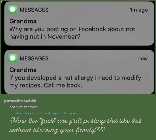 Grandma is looking out for you...