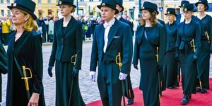 When you get your Doctorate in Finland you get a top hat and a sword for keeps.