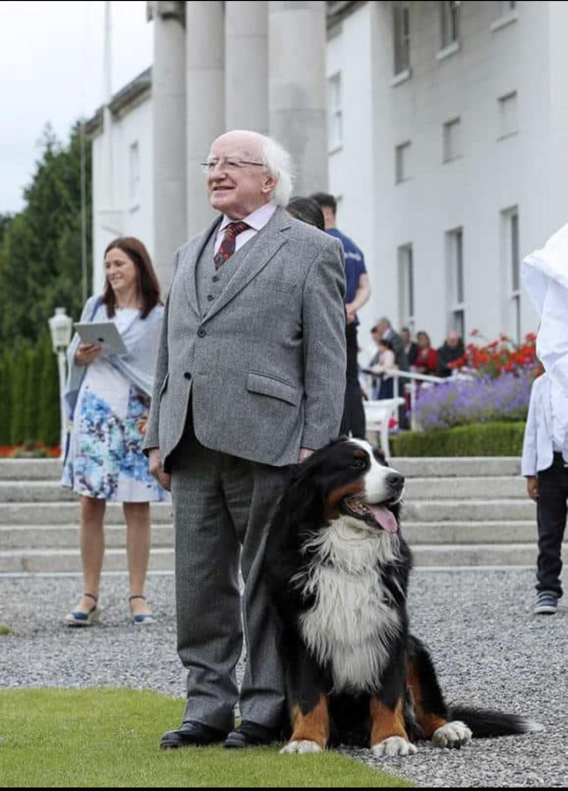 The President of Ireland and the First Pupper make an appearance...