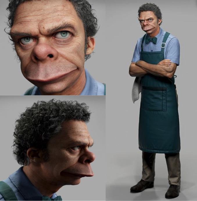 3D Model of Moe Szyslak