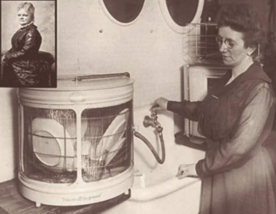 Josephine Cochrane invented the dishwasher in, or thereabouts, 1893.