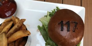 Burger for table 117…