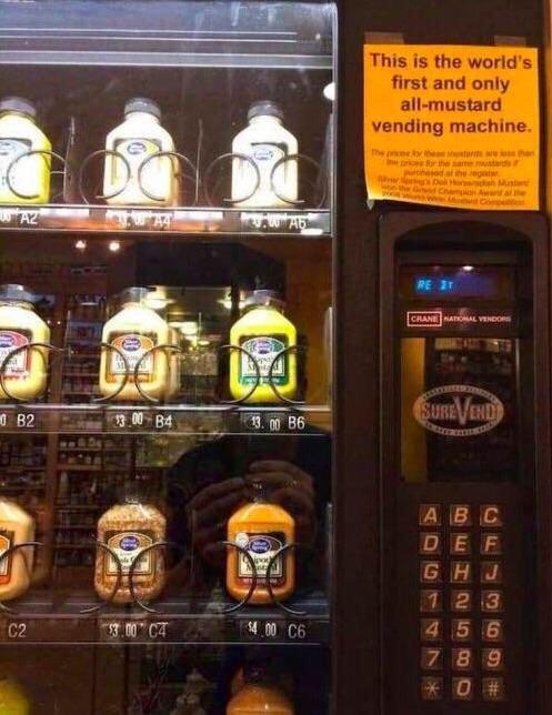 World's greatest mustard vending machine.