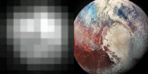 A photo of Pluto, 24 years apart. (1994-2018)