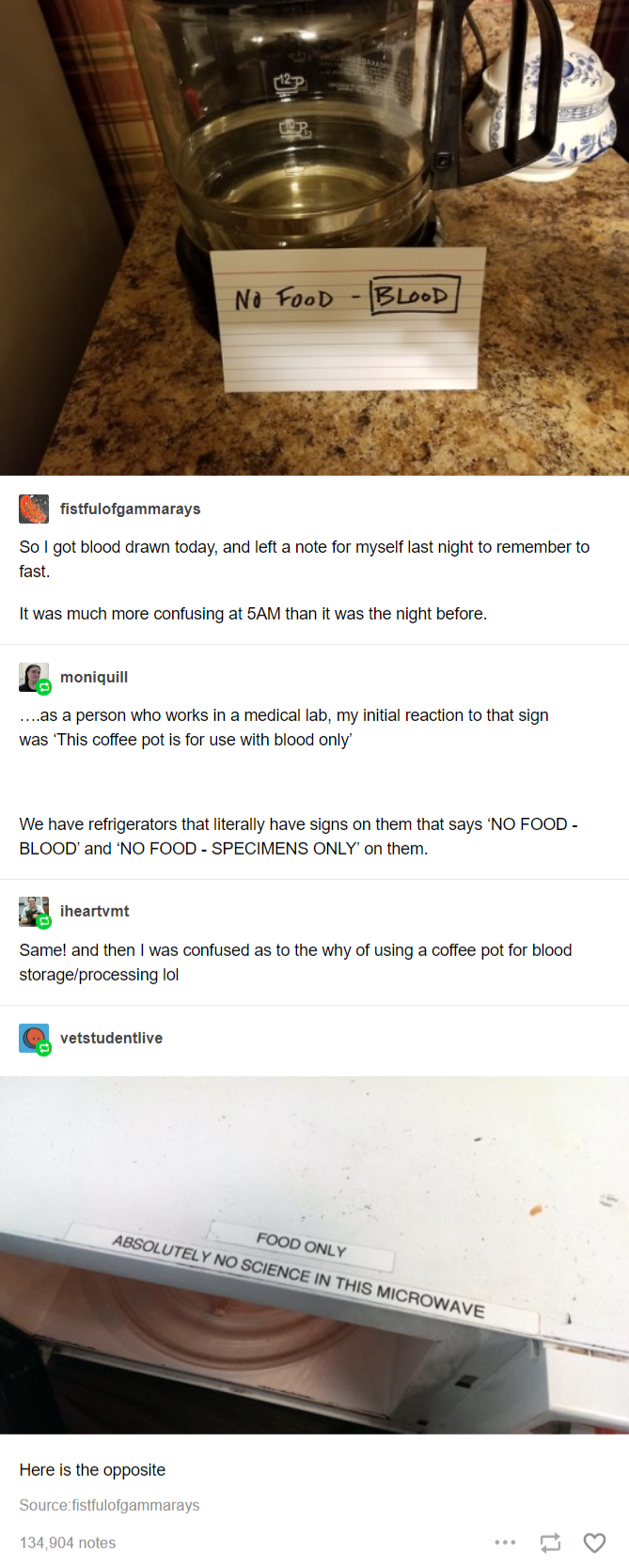 The vampires are doing science.