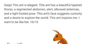 When entomologists discover the ant emoji.