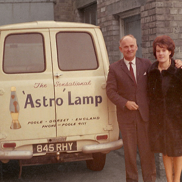 The inventor of the Lava Lamp with his wife [1963]