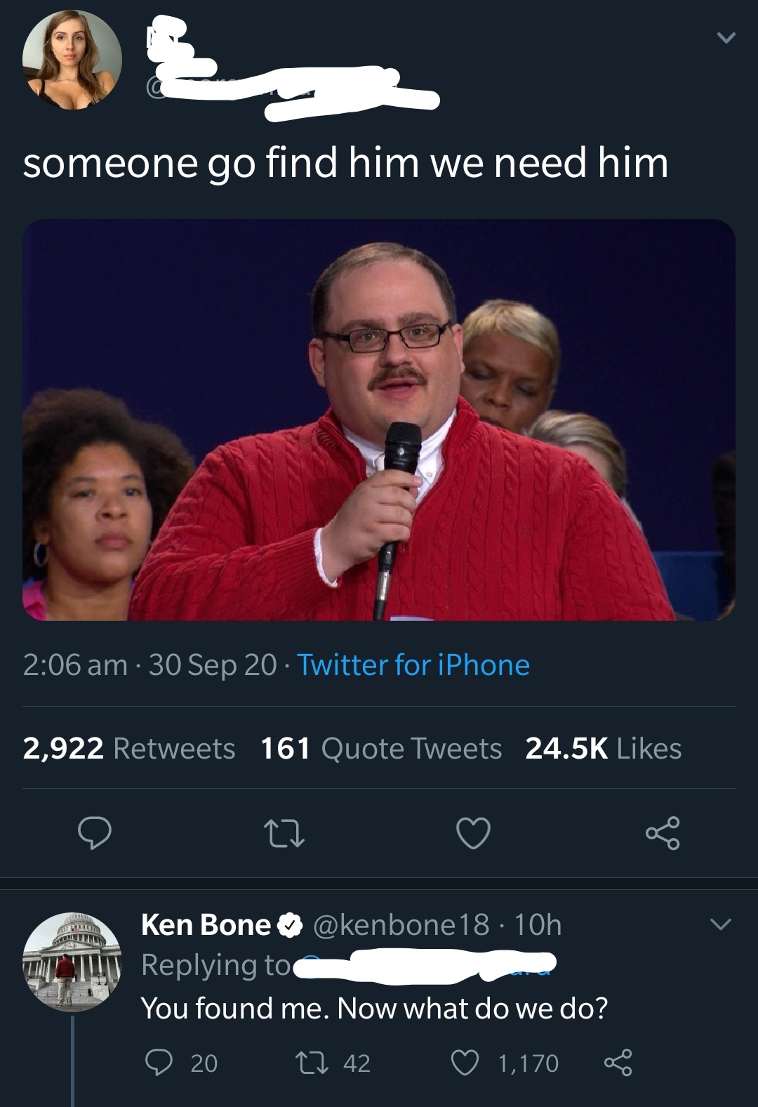 Ken you're our only hope.