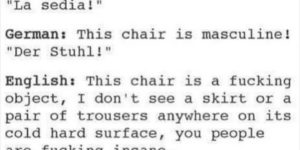 The thing about chairs…