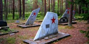 Soviet fighter pilot cemetery.