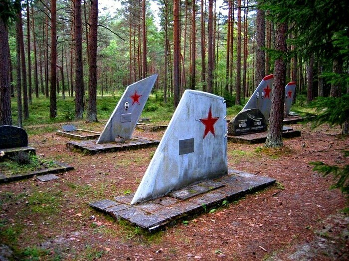Soviet fighter pilot cemetery.