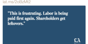 Won’t somebody think of the shareholders?!